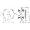Ideal Standard Ceraflex A6725AA Смеситель встраиваемый для ванны/душа, хром