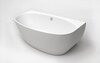 BelBagno BB83-1700-W0 Пристенная акриловая ванна в комплекте со сливом (донным клапаном), 170x79.5, цвет: белый