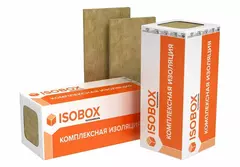 Утеплитель Плиты минераловатные ИЗОБОКС ЭКСТРАЛАЙТ 50 % компрессия (6 плит) 1200х600х100 мм (4,32м2=0,43м3), плотность 30-40 кг/1 м³
