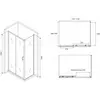 Abber Schwarzer Diamant AG30150B-S70B Душевой уголок, цвет: чёрный