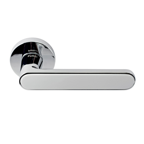 Ручка дверная PALLINI "Лион" PAL-Z09 PC/White (полированный хром/белый)