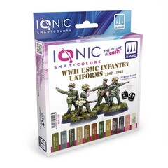 Набор красок WWII USMC Infantry Uniforms 1942–1945 - IONIC Smart Colors, 12 × 20 мл