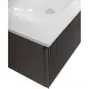BelBagno UNO-800-1C-SO-GSO База под раковину подвесная с фрезерованными ручками по всей длине фасада с одним выкатн. ящ., Темно-Серый Матовый, 800x455x350
