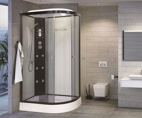Душевая кабина Niagara Ultra NG-1903-01L (120х80х220) низкий поддон(16см),черный,стекло тонированное