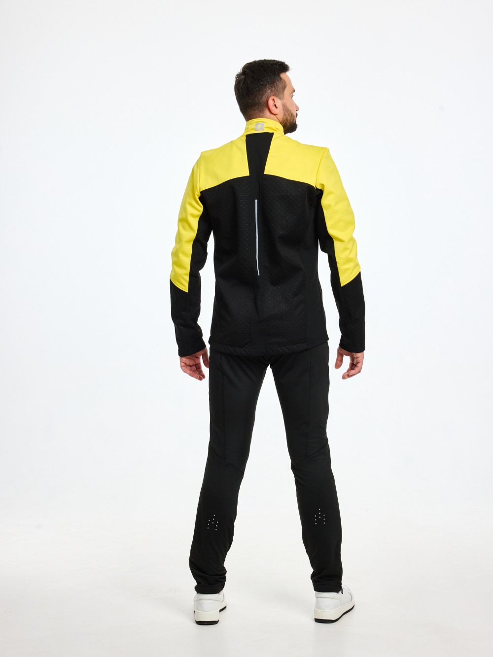 Детский тренировочный лыжный костюм Arswear Softshell Rase Kids желтый-черный - 4