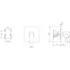Villeroy&Boch Square TVS125002000K5 Однорычажный смеситель скрытого монтажа, цвет: чёрный (ДО ОКОНЧАНИЯ ОСТАТКОВ)