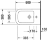 Duravit P3 Comforts 2269100000 Биде напольное