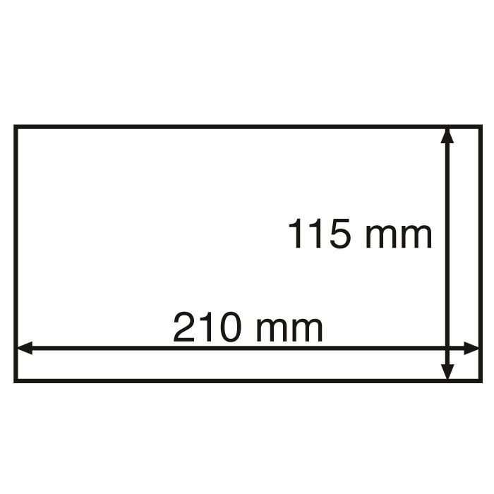 CAPSBN190 Пластиковая капсула STABIL для банкноты размером до 190 x 91 mm