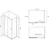 Abber Schwarzer Diamant AG30140B-S70B Душевой уголок, цвет: чёрный