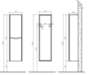 BelBagno Ancona-N ANCONA-N-1500-2A-SC-TL-L Шкаф подвесной, цвет: Tortora Lucido