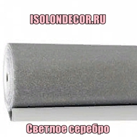 Фоамиран EVA Глиттерный Светлое серебро Толщина 1,5 мм, Ширина 1 м (1м.п.)