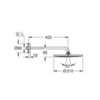 GROHE Rainshower Cosmopolitan 26257000 Душ верхний с кронштейном