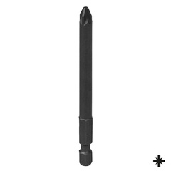KING TONY (719002Z) Вставка (бита) торцевая 1/4", L = 90 мм, Pozidriv, PZ2, для шуруповерта