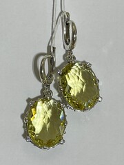 Граф (серьги из серебра)