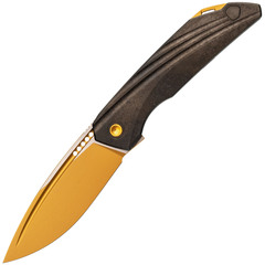 Фото Складной нож TuoTown RT-Stinger Gold PVD, сталь T14N, рукоять Black Crystal Ti