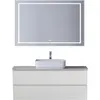 BelBagno KRAFT-1200-2C-SO-BO База под раковину подвесная с фрезерованными ручками по всей длине фасада с двумя выкатн. ящ., Bianco Opaco,1200x455x500