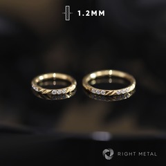 Кликер Flare Crystal 1.2мм PVD Yellow