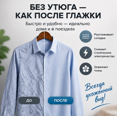 Спрей жидкий утюг с антистатическим эффектом 200мл Softex — фото 2
