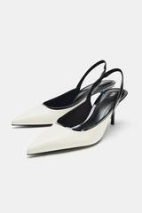 ZARA КОМБИНИРОВАННЫЕ ТУФЛИ-МЮЛИ, РАЗНОЦВЕТНЫЙ