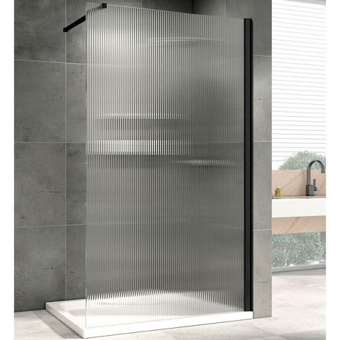 Abber Immer Offen AG61101R8 Душевая перегородка, цвет: чёрный