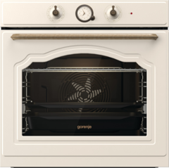 Духовой шкаф встраиваемый Gorenje BOS67372CLI, с конвекцией и грилем, бежевый, 77 л