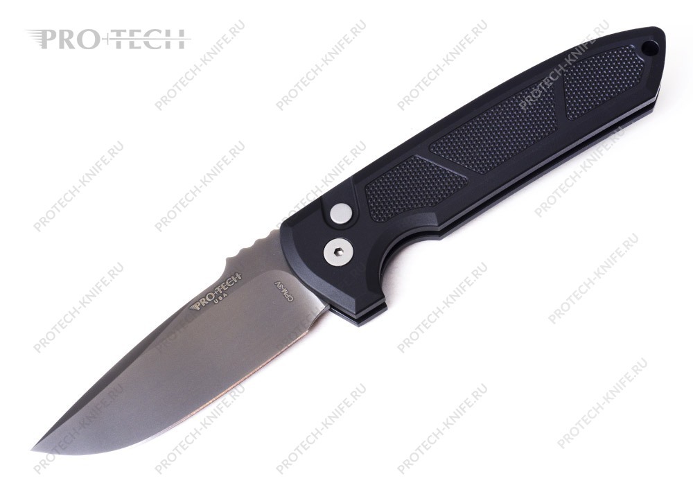 Нож Pro-Tech Rockeye Textured Black Smoky Gray DLC 3V Exclusive