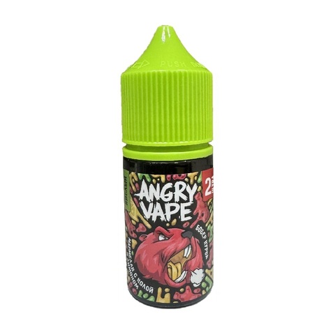 Жидкость Angry Vape Salt 2% ULTRA 30 ml - Бобер Курва (мармелад с колой и лимоном)