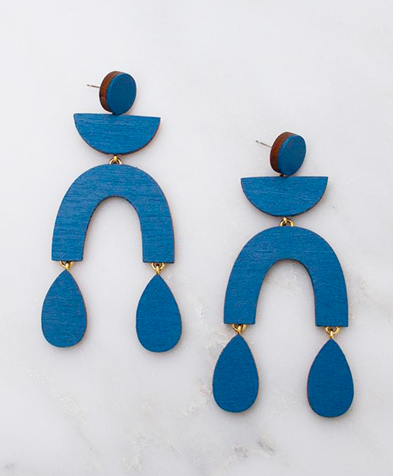 Серьги Corbero Earrings Cobalt Blue