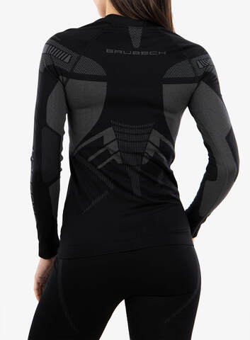 Женский термолонгслив Brubeck Dry black-graphite