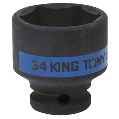 KING TONY (453534M) Головка торцевая ударная шестигранная 1/2", 34 мм