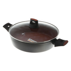 Сотейник с крышкой, с двумя ручками, диам. 28 см KITCHENSTAR Terra арт.A123FAK-0628B
