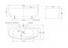 BelBagno BB83-1700-W0 Пристенная акриловая ванна в комплекте со сливом (донным клапаном), 170x79.5, цвет: белый