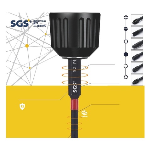 Бита шестигранная HEX 3,0 х50мм Impact(ударная) S2 1шт SGS 6350-H3.0-IB
