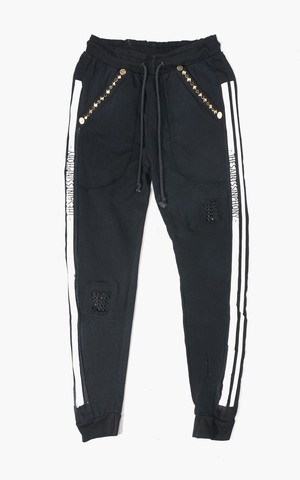 The Saints Sinphony | Джоггеры мужские F006 TRACKPANT BLACK AND GOLD TSSX2 перед