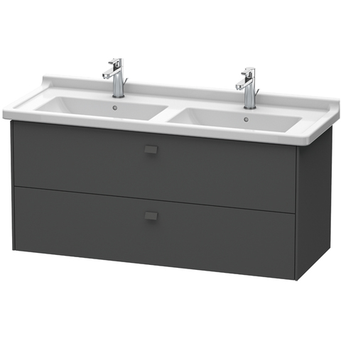 Duravit Brioso BR414404949 Тумба под раковину 1220x469х563 мм, с 2 выдвижными ящиками, цвет графит матовый 49 (для 033213)