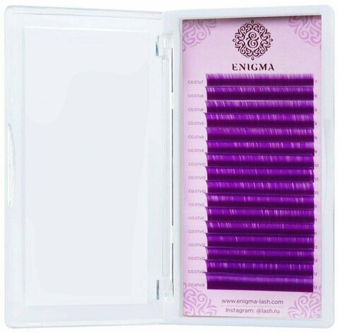 Цветные ресницы Enigma микс 0,07/C/7-13 mm 