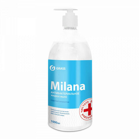 GraSS Мыло жидкое "Milana антибактериальное" 1л