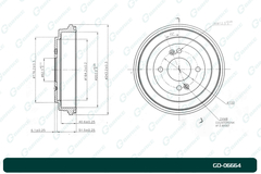 Барабан тормозной G-brake  GD-06664
