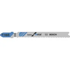 Пилки для лобзика по металлу T 118 В, HSS BOSCH 2608631014