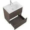 BelBagno UNO-MINI-600-2C-SO-СO База под раковину подвесная с фрезерованными ручками по всей длине фасада с двумя выкатн. ящ., Бежевый Мат.,600x395x608