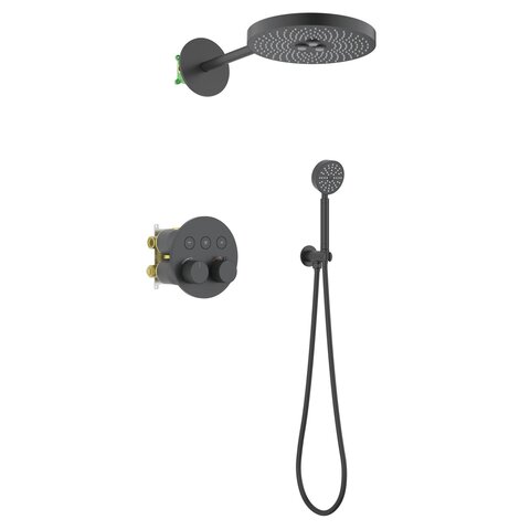 Timo Saona SX-2308/03SM Душевая система встроенная с термостатом черный