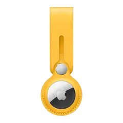 Кожаный брелок-подвеска Apple Leather Loop для AirTag, Meyer Lemon (Лимонный сироп)