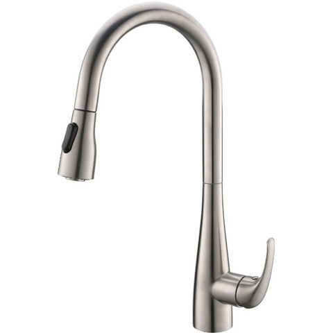 BelBagno BB-LAM28-IN Смеситель для кухни с выдвижным изливом, цвет: серый