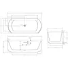 Abber AB9488-1.7 Акриловая ванна, цвет: белый