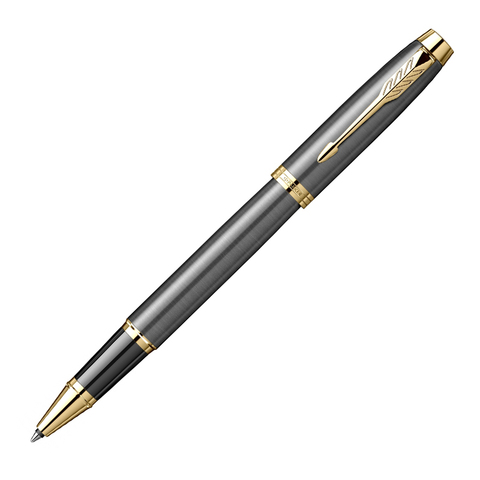 Ручка роллер Parker IM Premium Grey Core GT (2213778) F черн. черн. подар.кор.