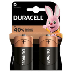 Батарейки Duracell D LR20 (2 штуки в упаковке)