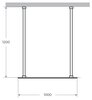 Cezares Liberta LIBERTA-L-2-100-120-C-NERO Душевая перегородка, цвет: чёрный