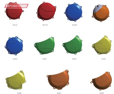 CCP-202 Blue Пластиковая защита крышки сцепления мотоцикла, YZ450F 14-18, синий