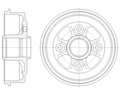 Барабан тормозной G-brake  GD-06799