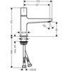 Hansgrohe Metropol 32570000 Смеситель для раковины с джойстиком и донным клапаном